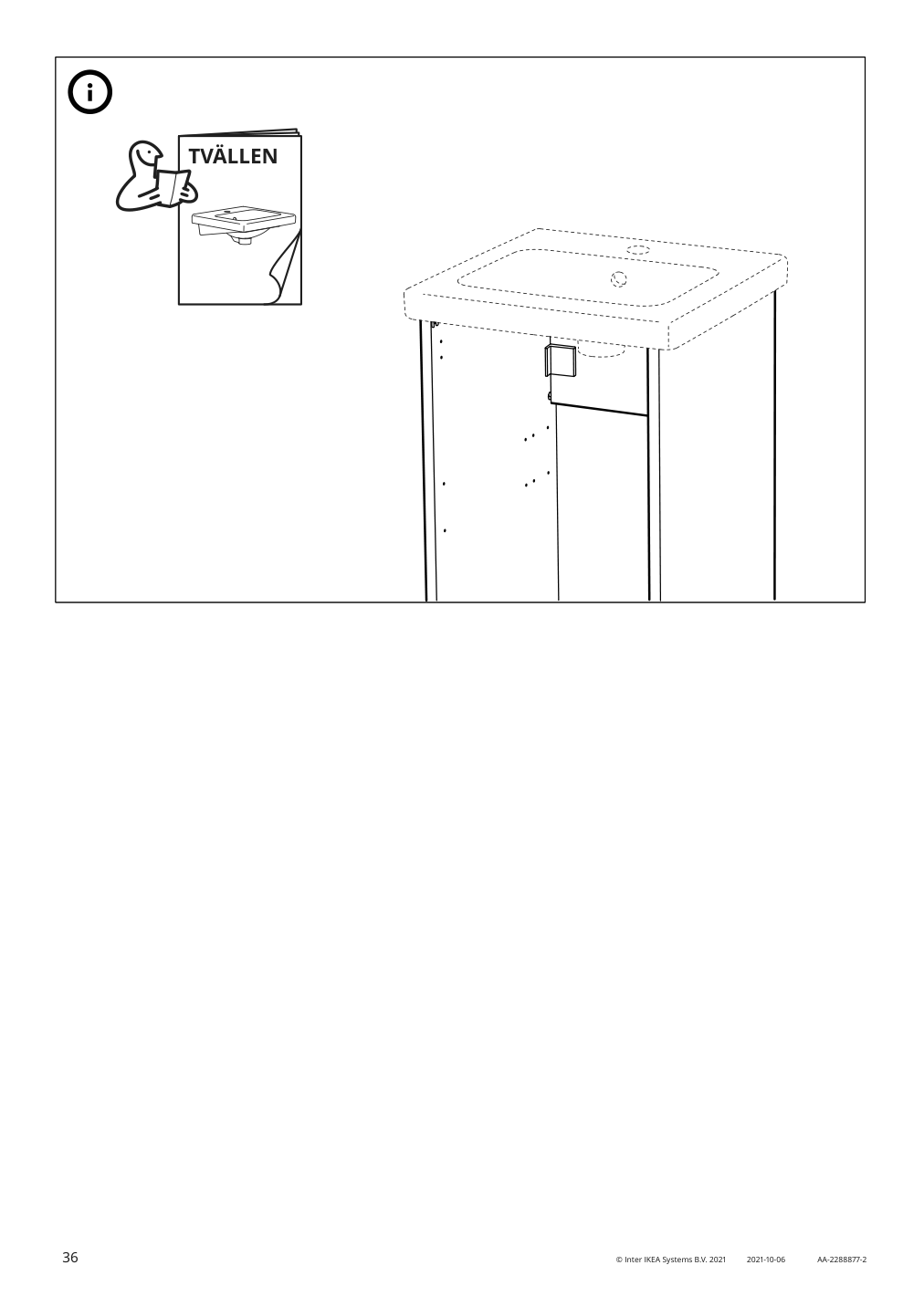 Assembly instructions for IKEA Enhet base cb f sink w shelf gray | Page 36 - IKEA ENHET bathroom 894.409.15