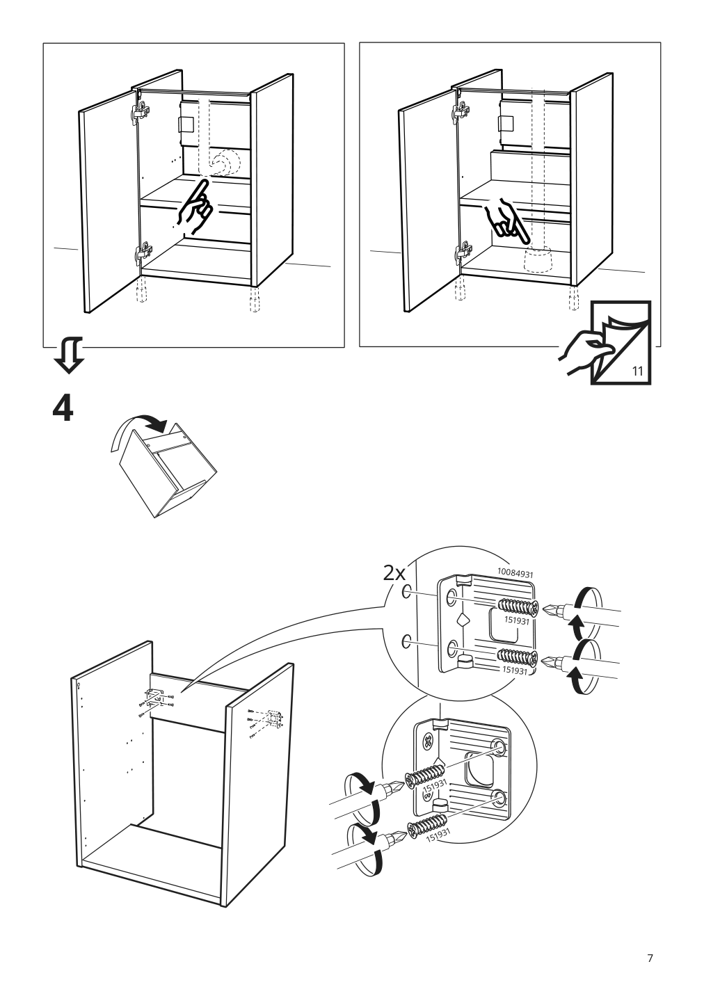 Assembly instructions for IKEA Enhet base cb f sink w shelf gray | Page 7 - IKEA ENHET bathroom 994.408.68