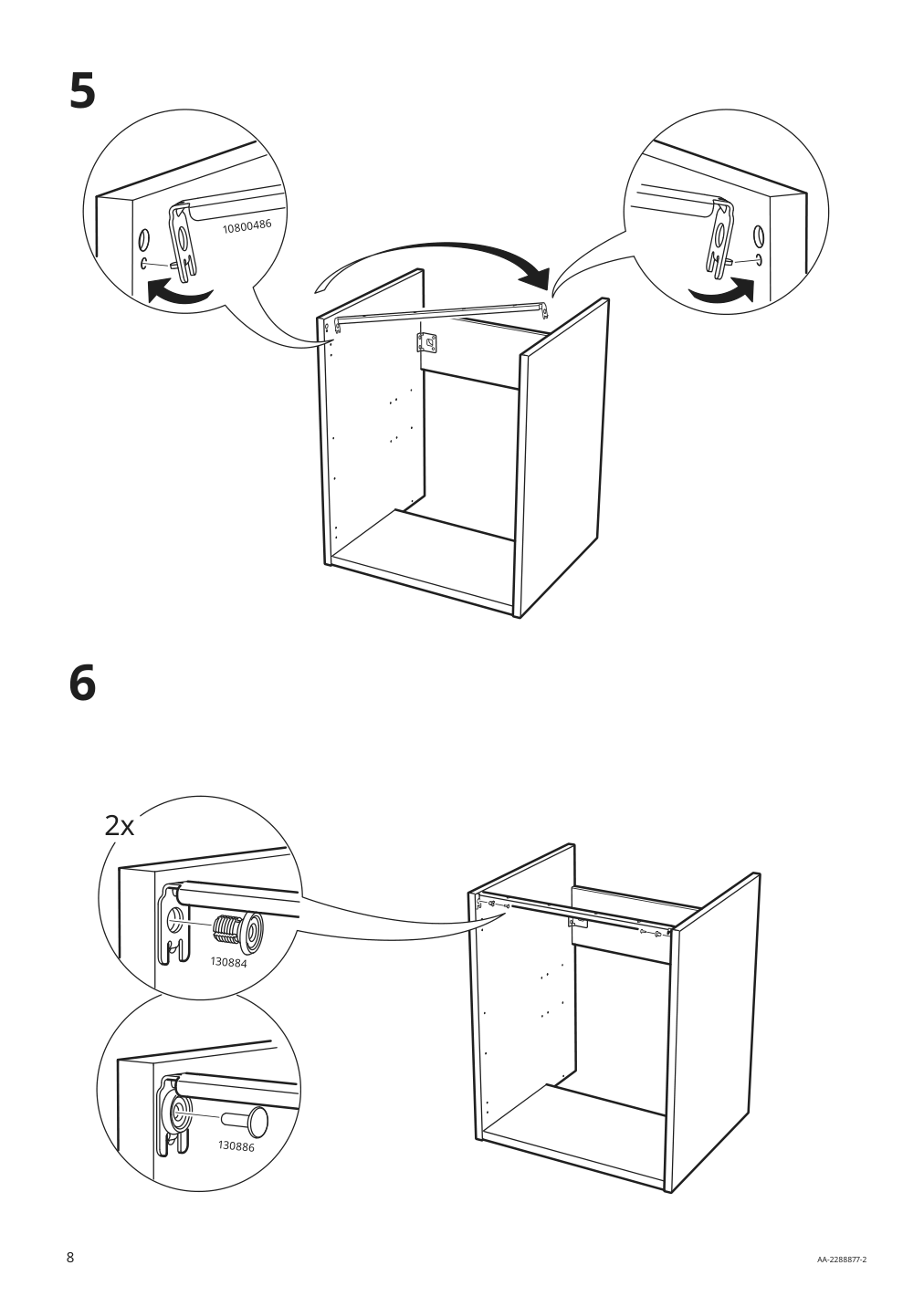 Assembly instructions for IKEA Enhet base cb f sink w shelf gray | Page 8 - IKEA ENHET bathroom 894.409.15