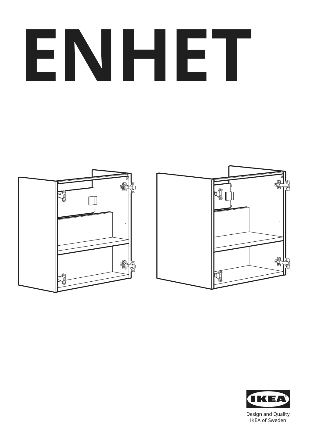 Assembly instructions for IKEA Enhet base cb f sink w shelf gray | Page 1 - IKEA ENHET bathroom 994.409.05