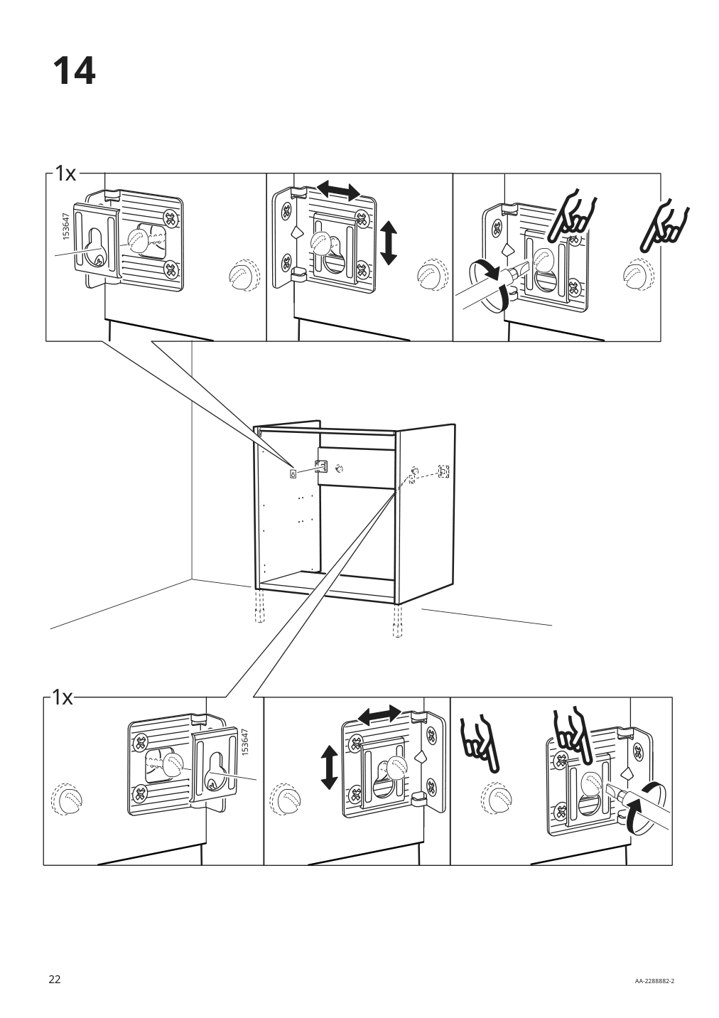 Assembly instructions for IKEA Enhet base cb f sink w shelf gray | Page 22 - IKEA ENHET bathroom 994.409.10