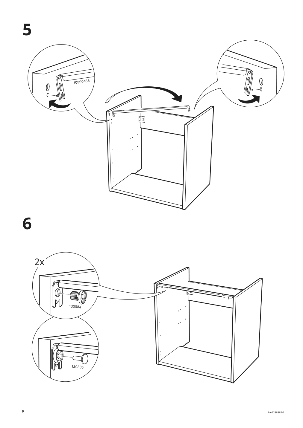 Assembly instructions for IKEA Enhet base cb f sink w shelf gray | Page 8 - IKEA ENHET bathroom 894.408.78