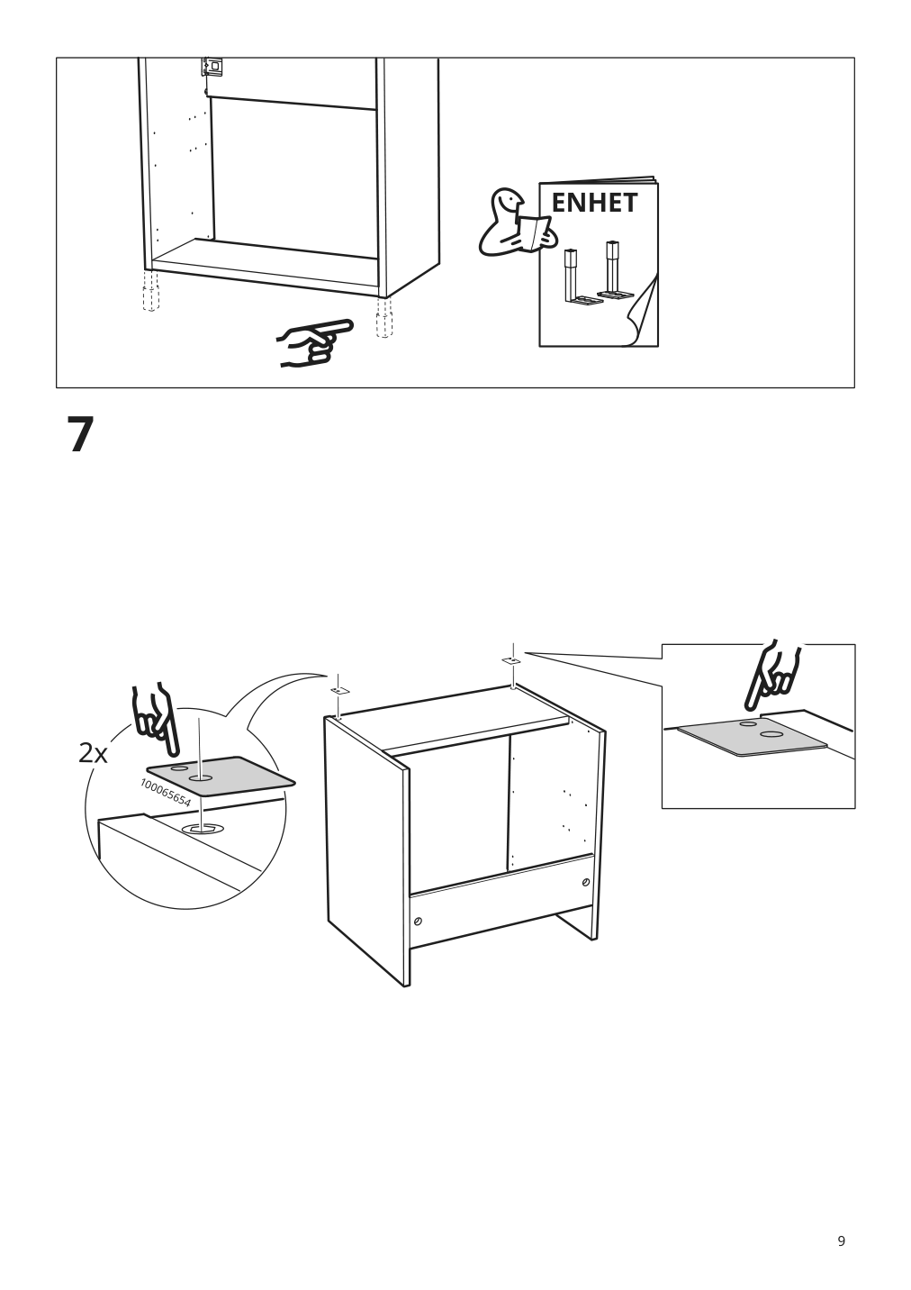 Assembly instructions for IKEA Enhet base cb f sink w shelf gray | Page 9 - IKEA ENHET / TVÄLLEN sink cabinet with 2 doors 594.378.82