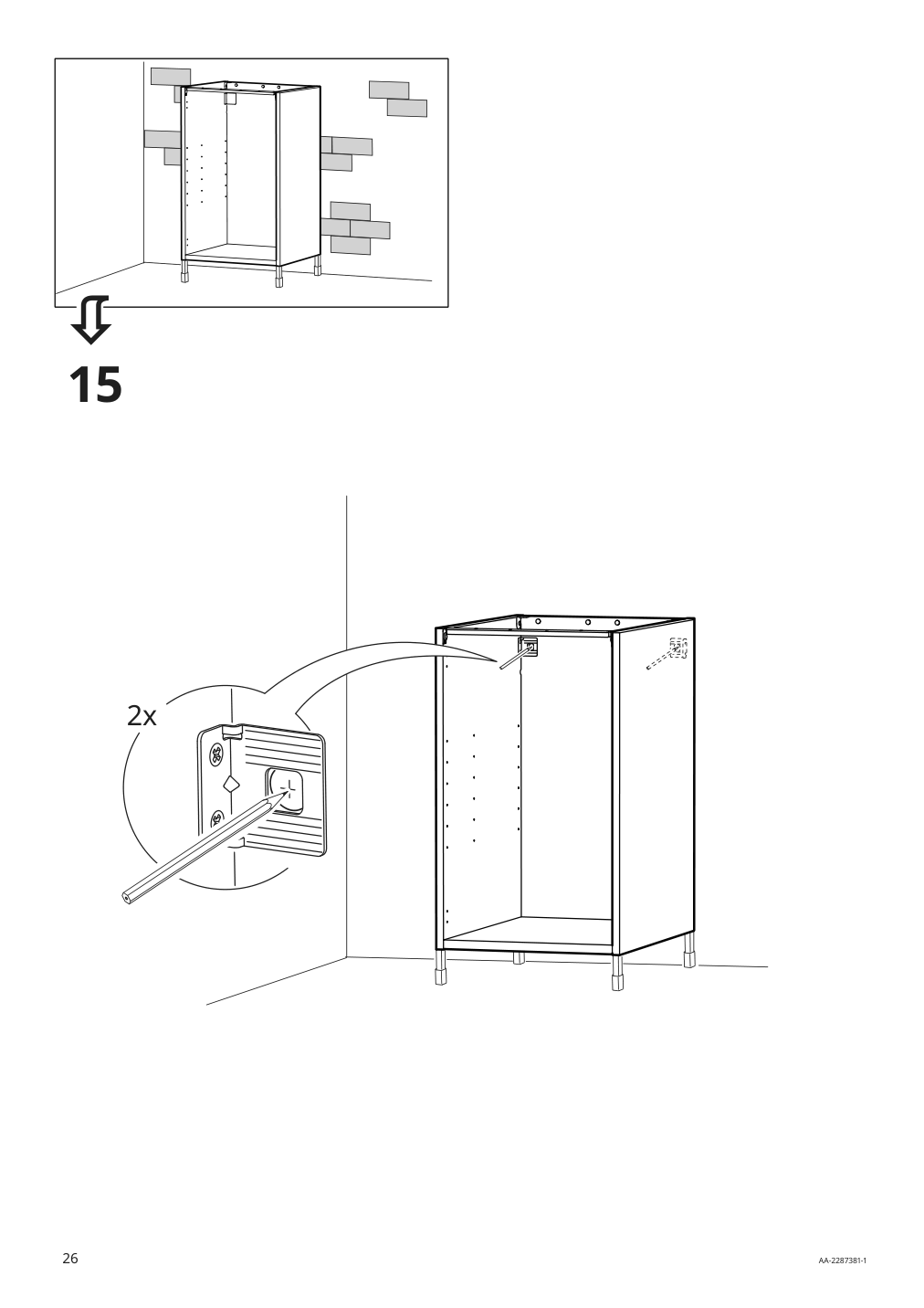 Assembly instructions for IKEA Enhet base cb w shelf white | Page 26 - IKEA ENHET bc w shlf/door 194.316.84