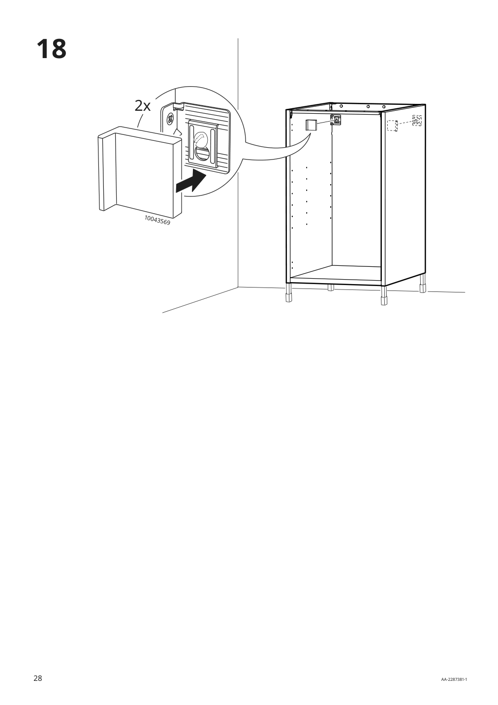 Assembly instructions for IKEA Enhet base cb w shelf white | Page 28 - IKEA ENHET bc w shlf/door 194.316.84