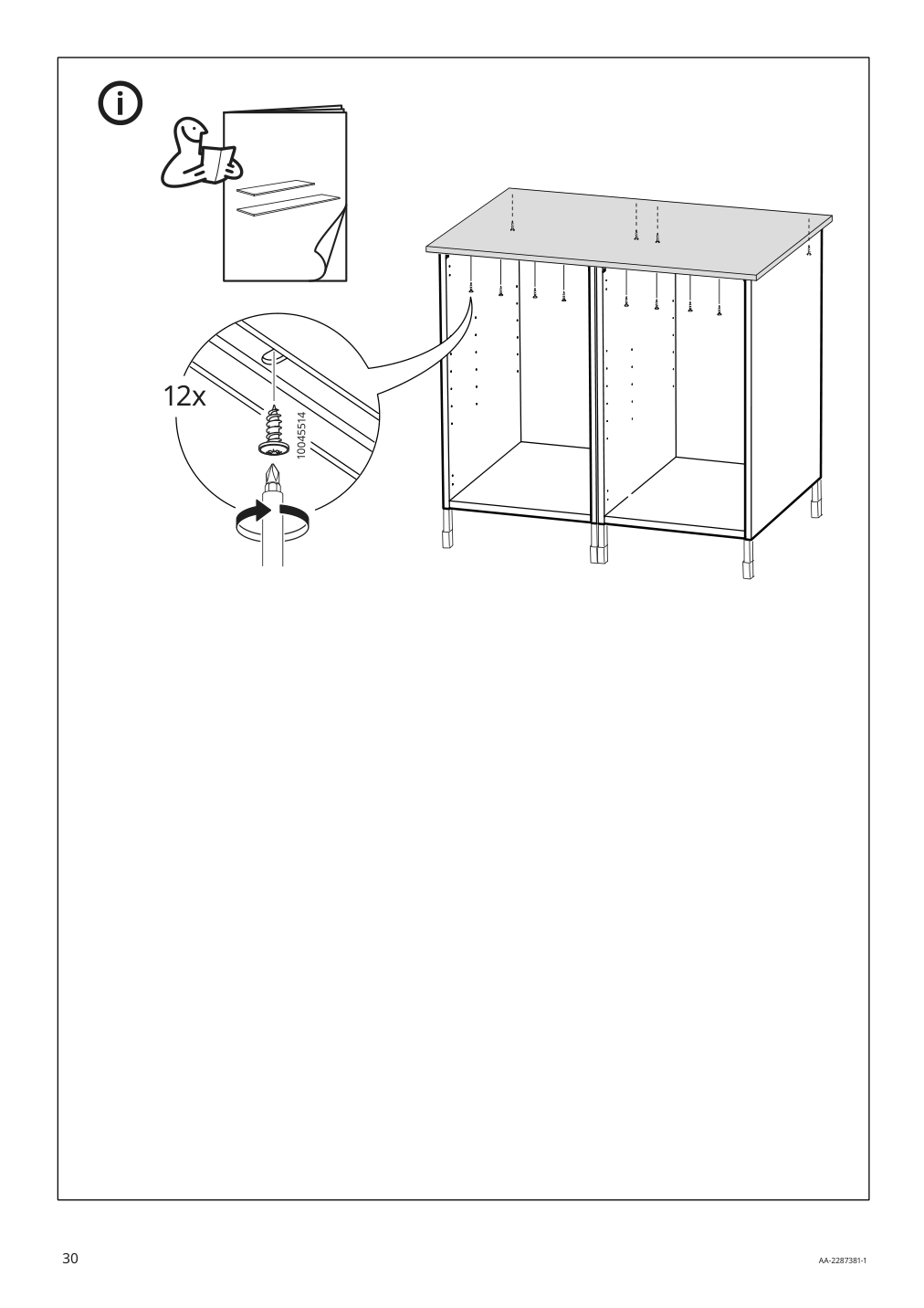 Assembly instructions for IKEA Enhet base cb w shelf white | Page 30 - IKEA ENHET bc w shlf/door 194.316.84