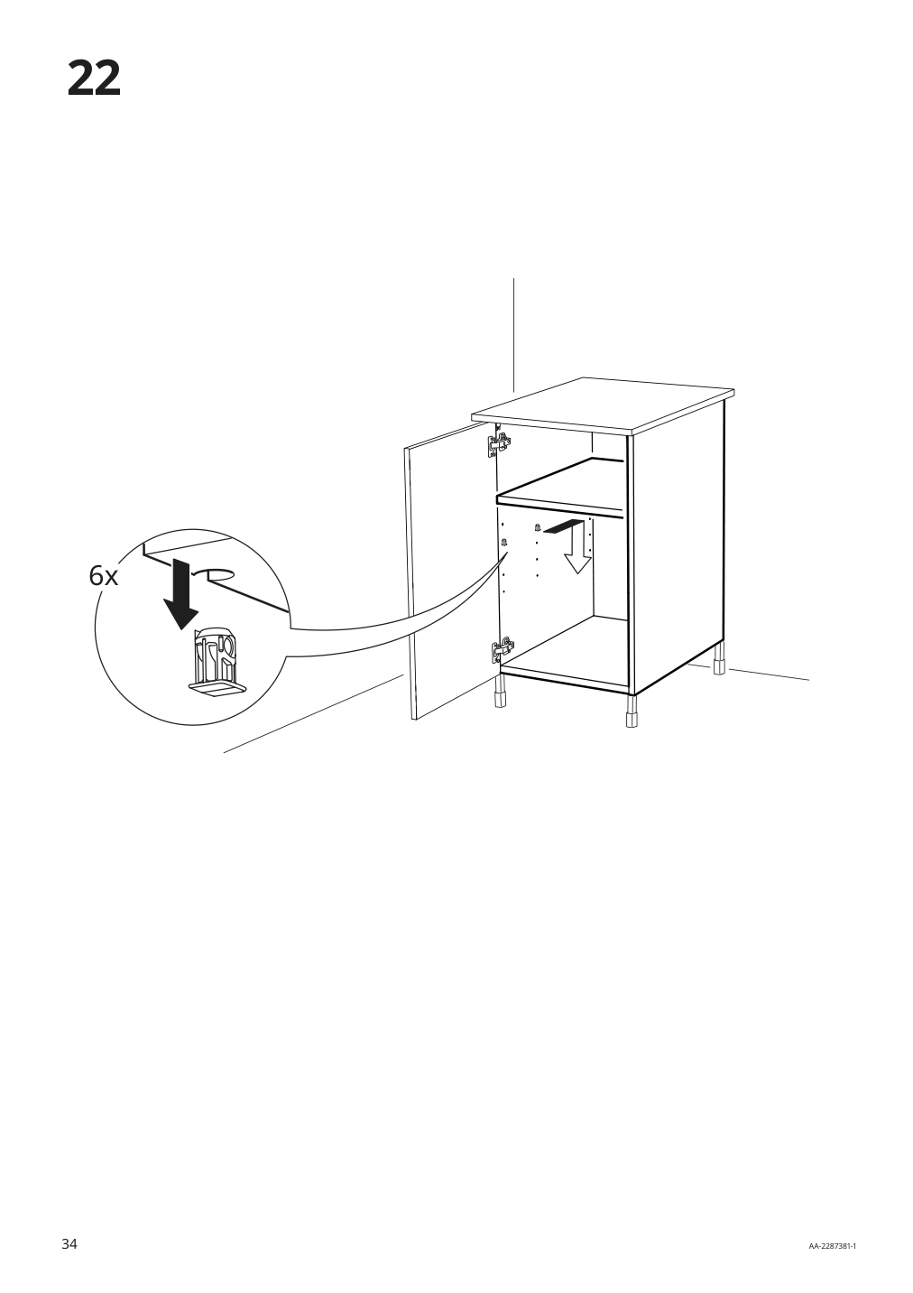 Assembly instructions for IKEA Enhet base cb w shelf white | Page 34 - IKEA ENHET bc w shlf/door 194.316.84