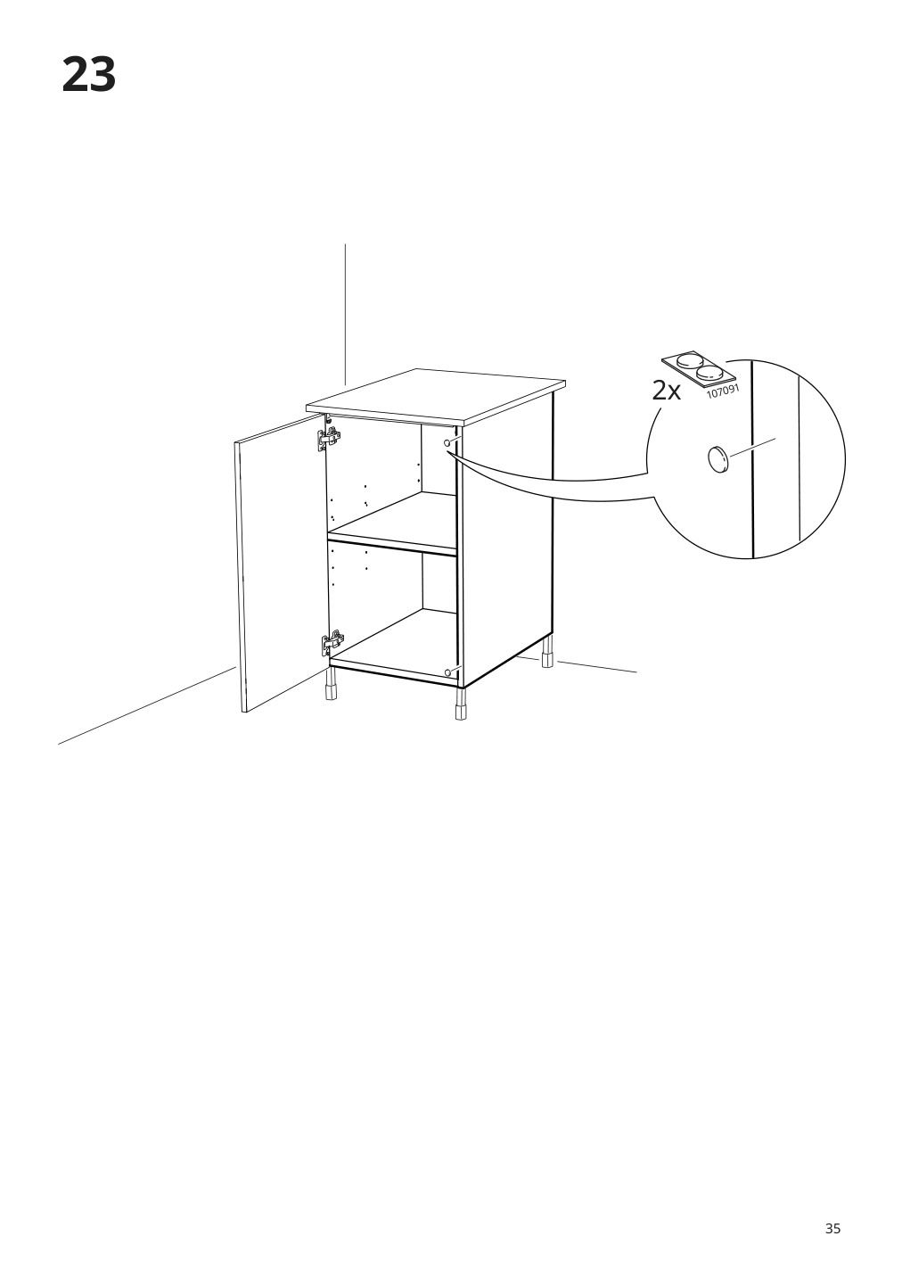 Assembly instructions for IKEA Enhet base cb w shelf white | Page 35 - IKEA ENHET bc w shlf/door 194.316.84