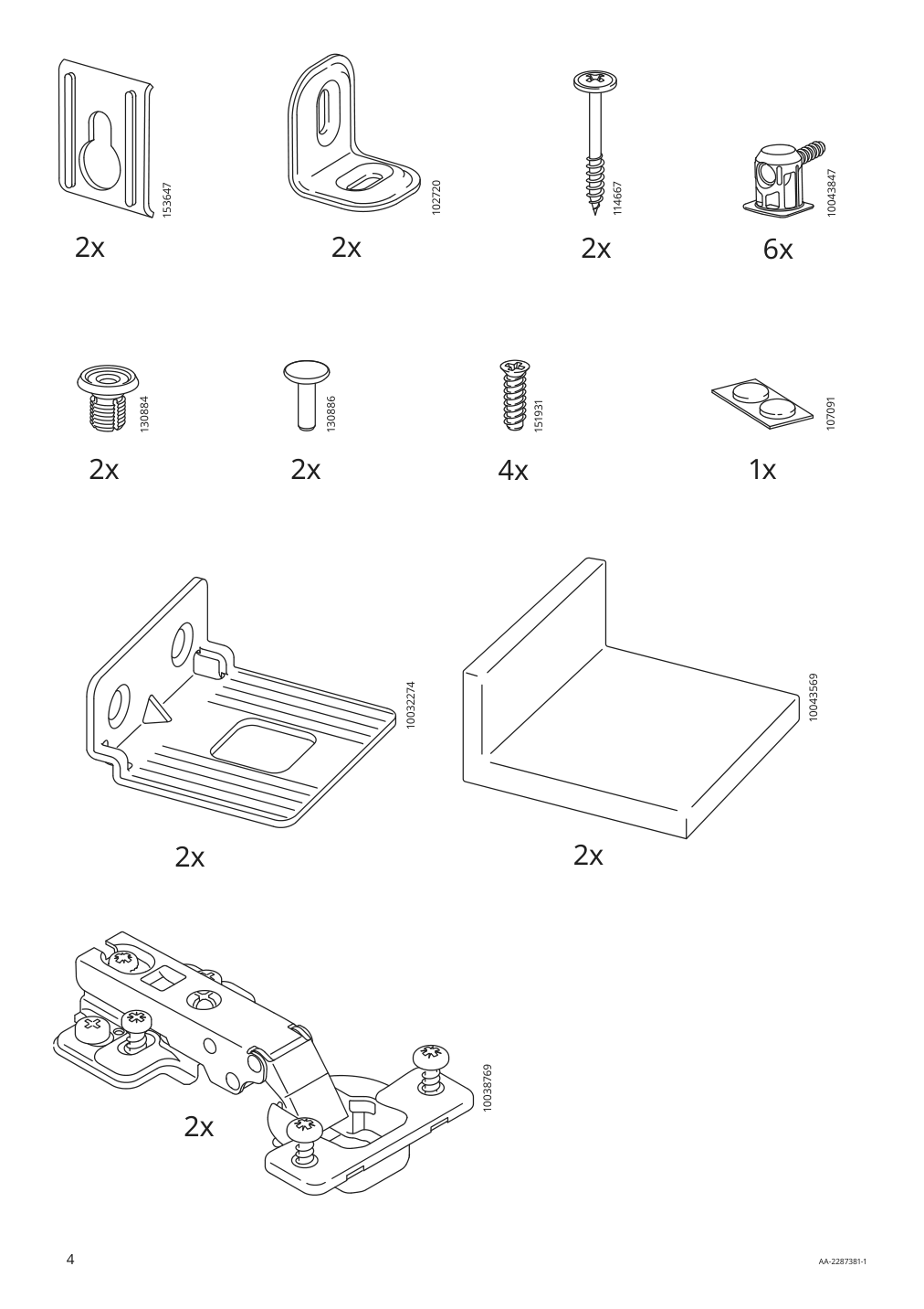 Assembly instructions for IKEA Enhet base cb w shelf white | Page 4 - IKEA ENHET bc w shlf/door 194.316.84