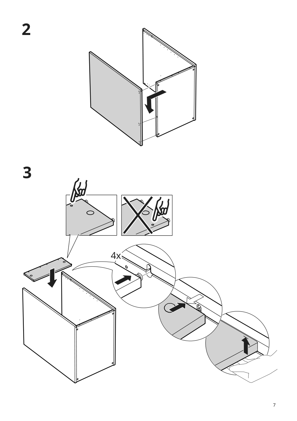 Assembly instructions for IKEA Enhet base cb w shelf white | Page 7 - IKEA ENHET bc w shlf/door 194.316.84