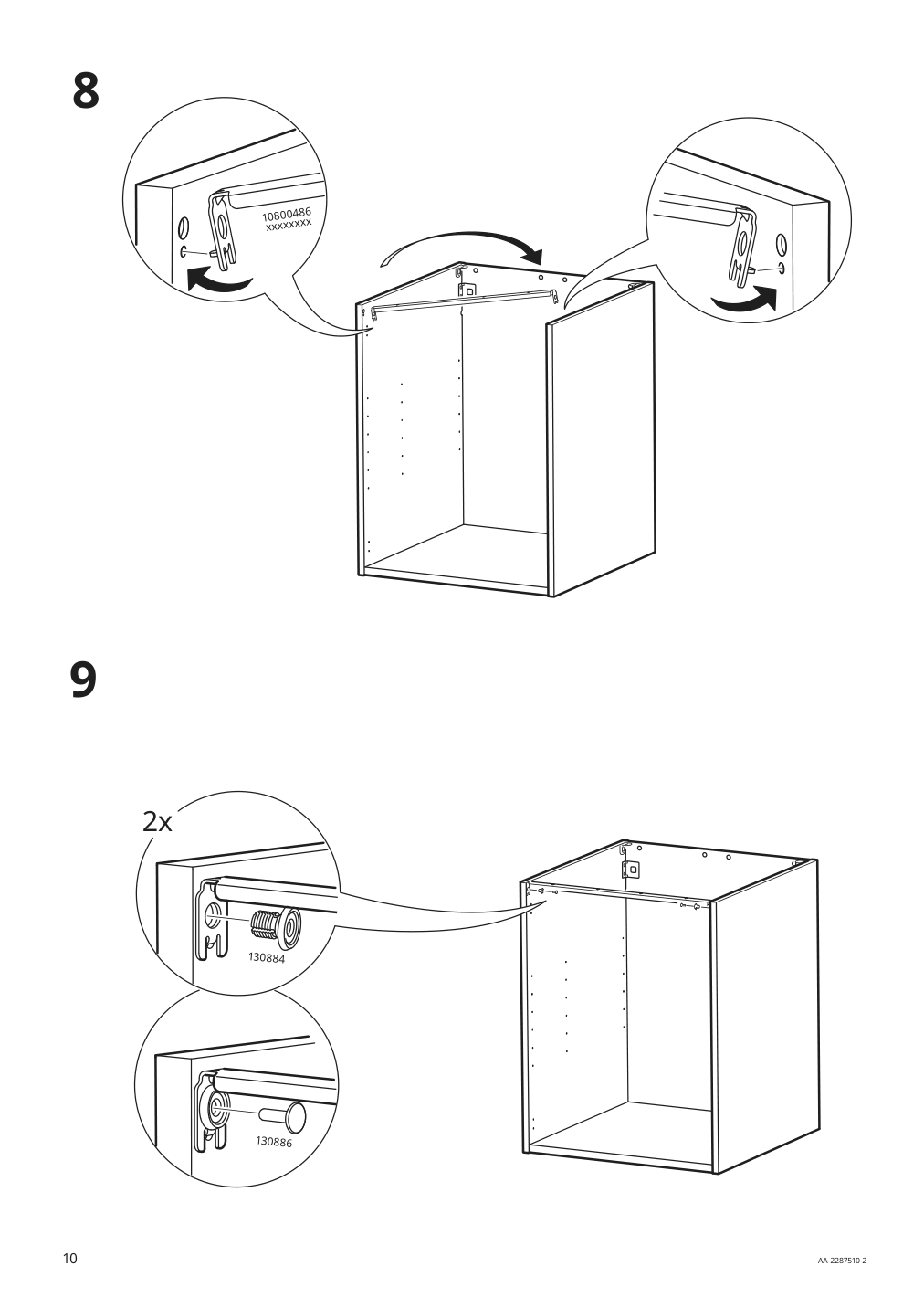 Assembly instructions for IKEA Enhet base cb w shelf white | Page 10 - IKEA ENHET laundry 494.771.14