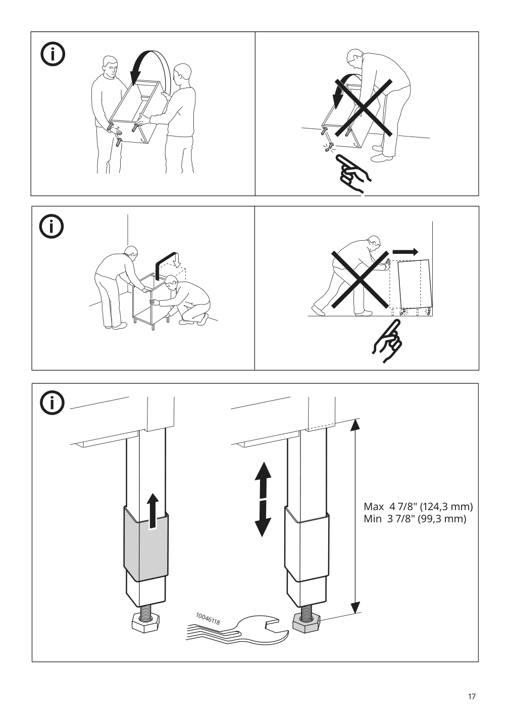 Assembly instructions for IKEA Enhet base cb w shelf white | Page 17 - IKEA ENHET laundry 494.771.14