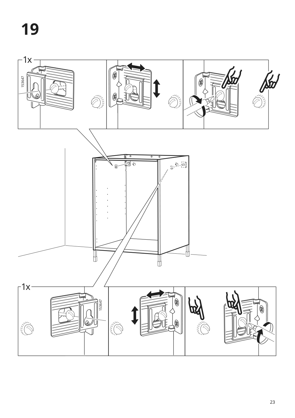 Assembly instructions for IKEA Enhet base cb w shelf white | Page 23 - IKEA ENHET laundry 494.771.14