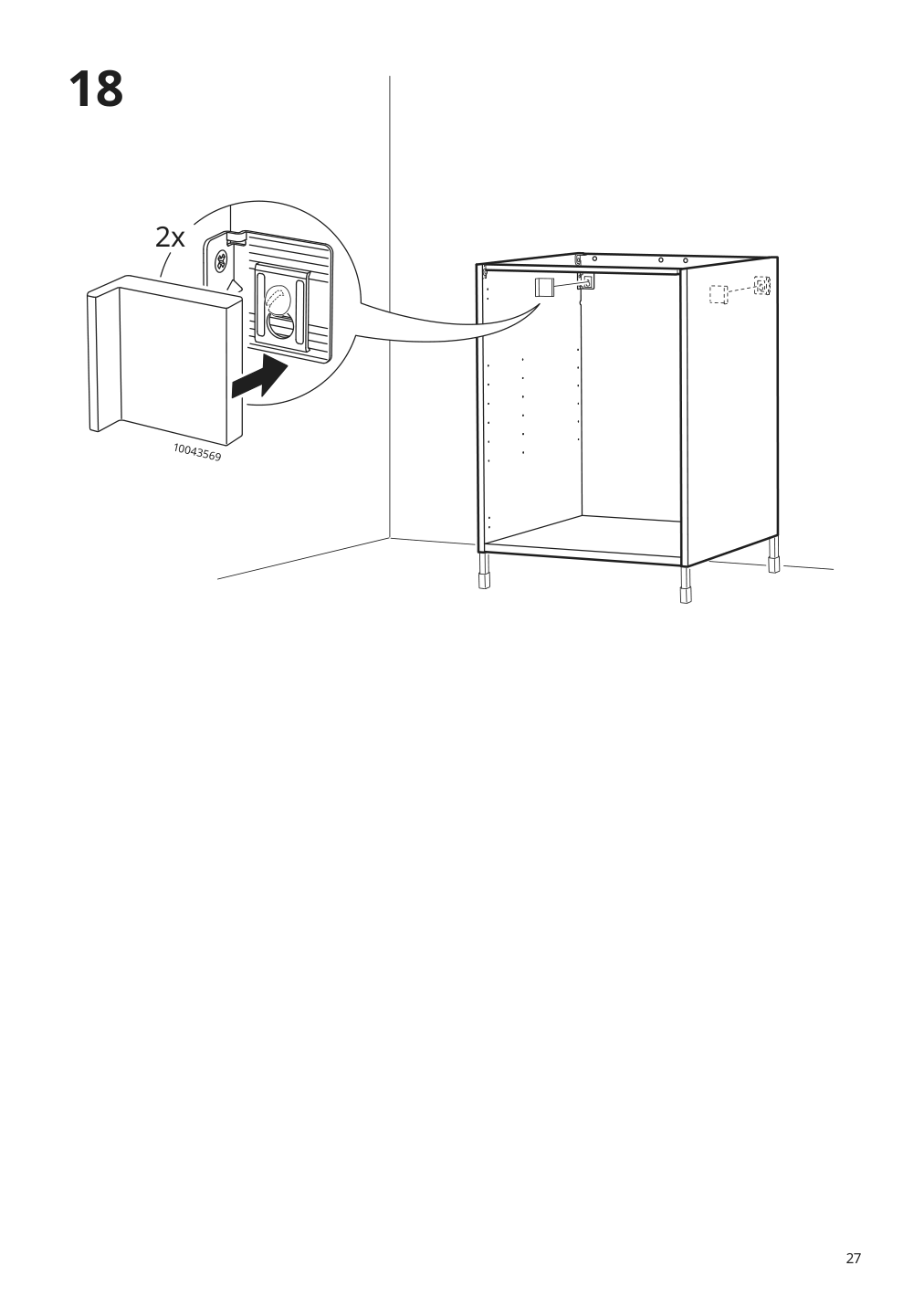 Assembly instructions for IKEA Enhet base cb w shelf white | Page 27 - IKEA ENHET laundry 494.771.14