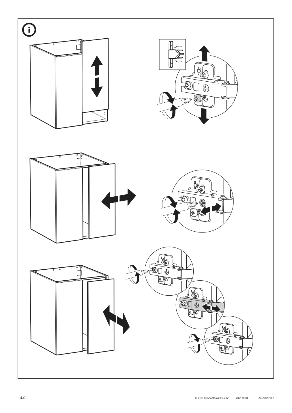 Assembly instructions for IKEA Enhet base cb w shelf white | Page 32 - IKEA ENHET laundry 494.771.14