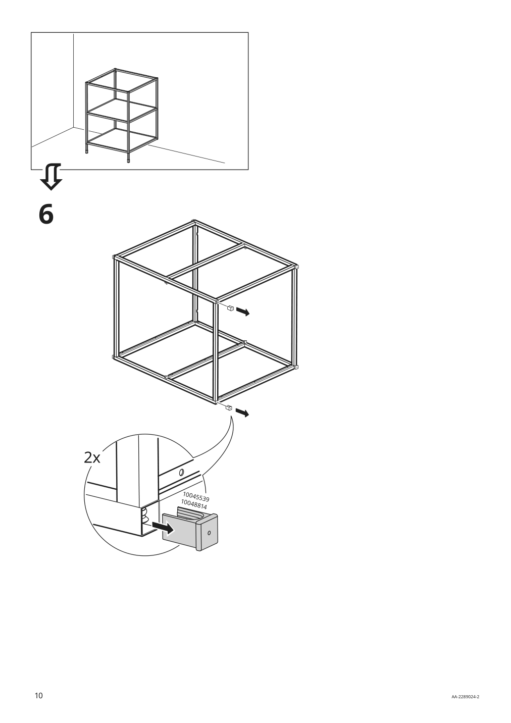 Assembly instructions for IKEA Enhet base fr w shelves anthracite | Page 10 - IKEA ENHET storage combination 194.443.42