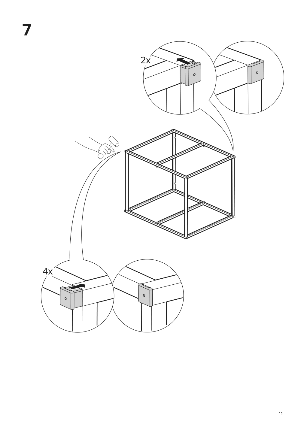 Assembly instructions for IKEA Enhet base fr w shelves anthracite | Page 11 - IKEA ENHET storage combination 194.443.42