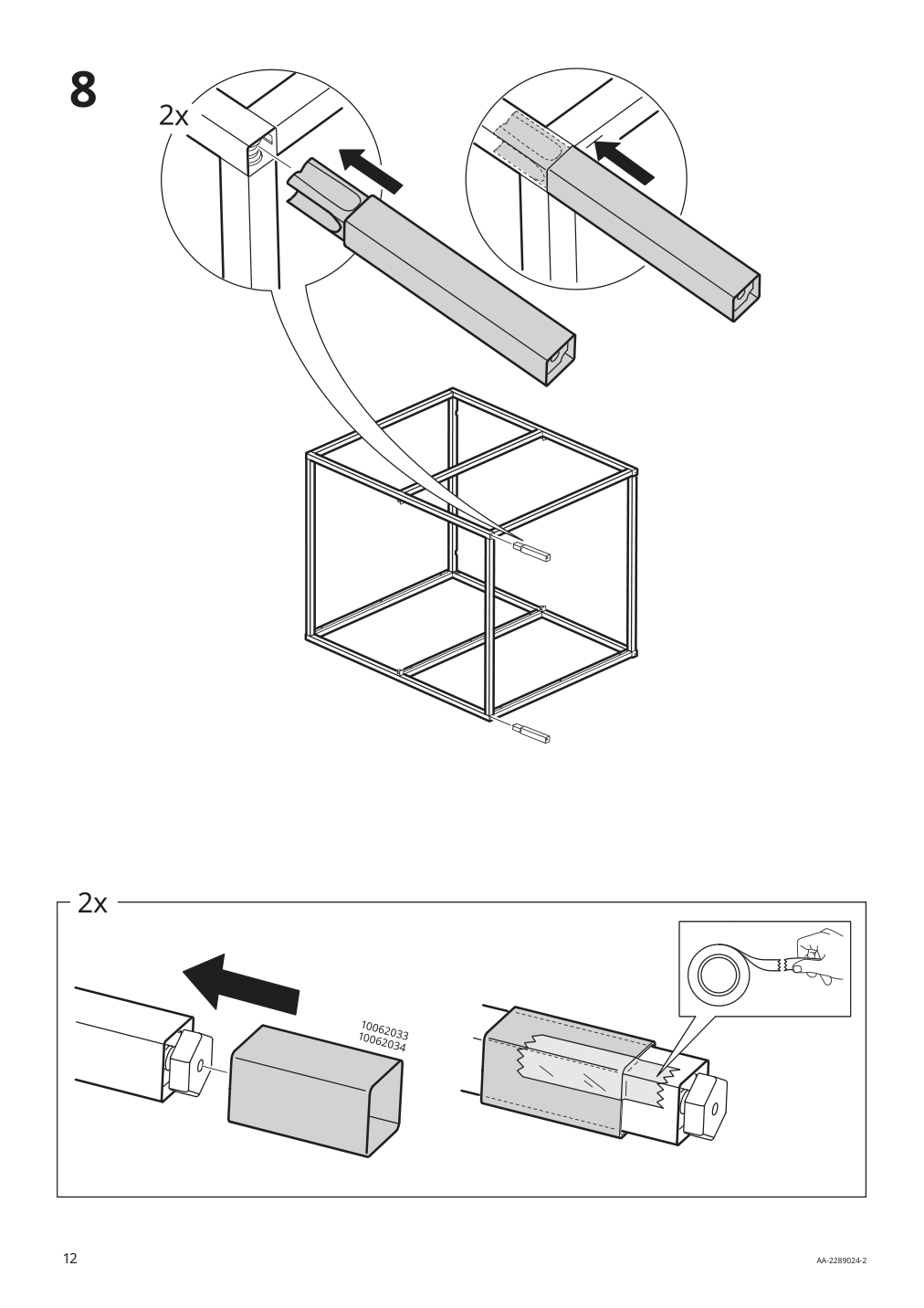 Assembly instructions for IKEA Enhet base fr w shelves anthracite | Page 12 - IKEA ENHET storage combination 294.442.85