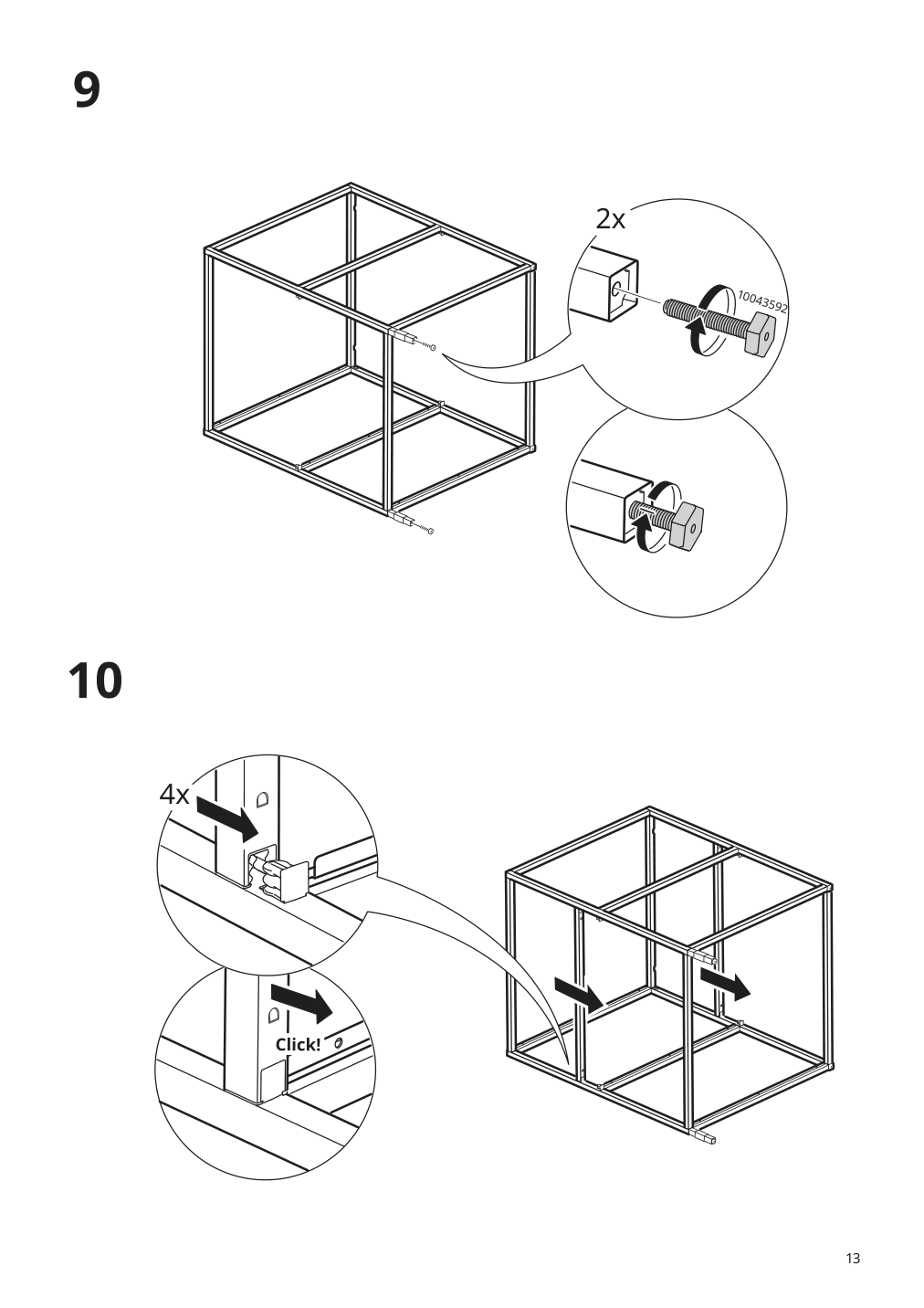 Assembly instructions for IKEA Enhet base fr w shelves white | Page 13 - IKEA ENHET storage combination 794.900.72