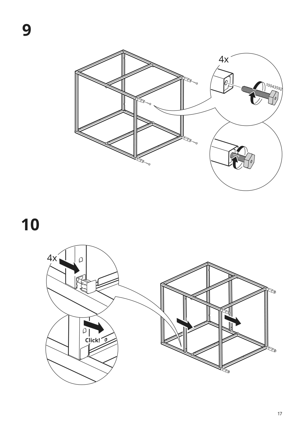 Assembly instructions for IKEA Enhet base fr w shelves anthracite | Page 17 - IKEA ENHET storage combination 294.442.85