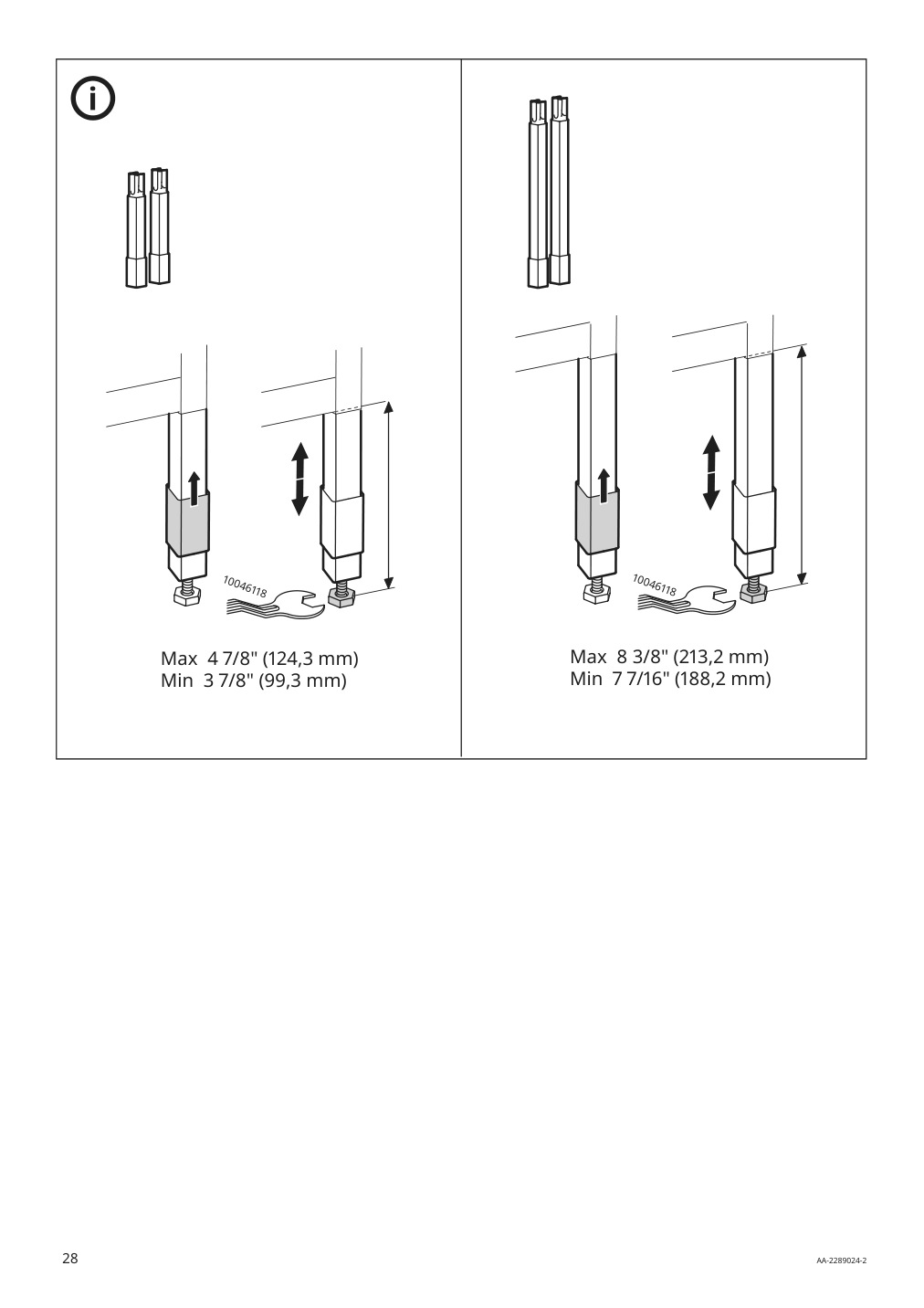 Assembly instructions for IKEA Enhet base fr w shelves anthracite | Page 28 - IKEA ENHET storage combination 194.443.42