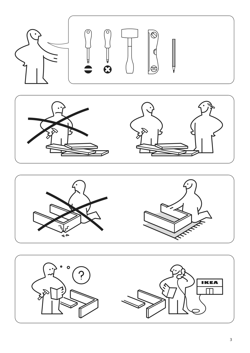 Assembly instructions for IKEA Enhet base fr w shelves anthracite | Page 3 - IKEA ENHET storage combination 294.442.85