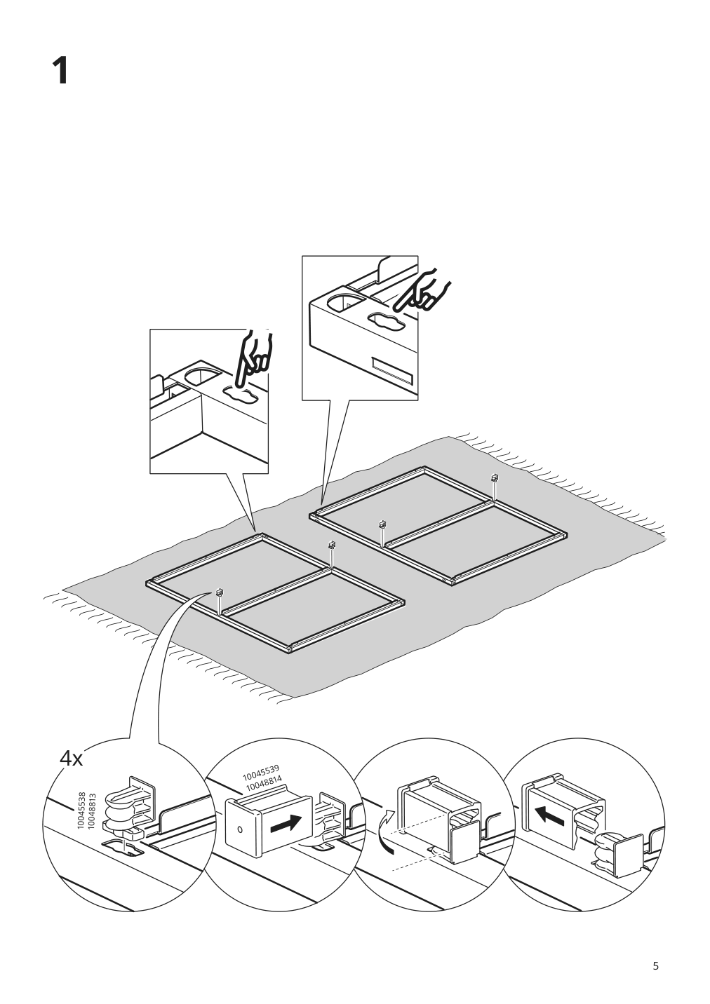 Assembly instructions for IKEA Enhet base fr w shelves anthracite | Page 5 - IKEA ENHET storage combination 294.442.85