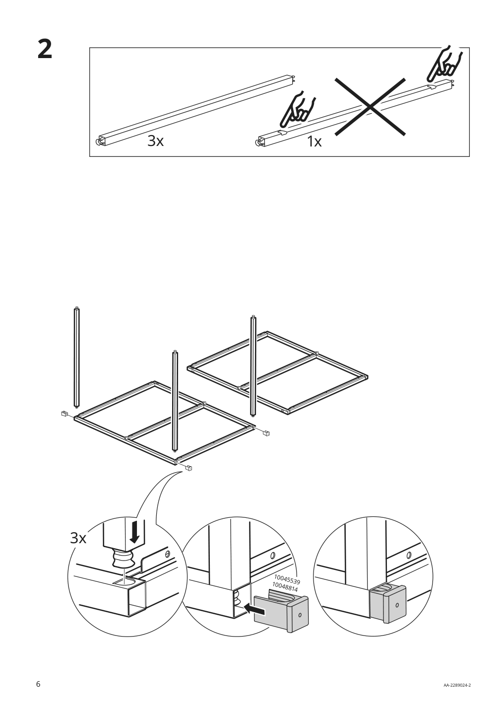 Assembly instructions for IKEA Enhet base fr w shelves anthracite | Page 6 - IKEA ENHET storage combination 294.442.85