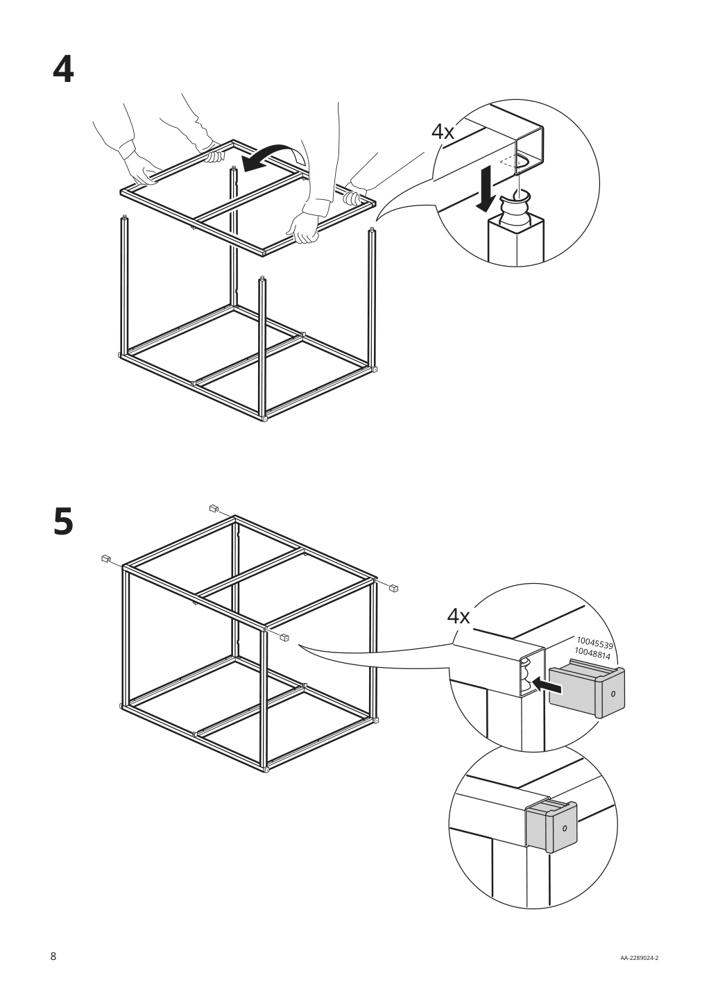 Assembly instructions for IKEA Enhet base fr w shelves white | Page 8 - IKEA ENHET storage combination 794.900.72