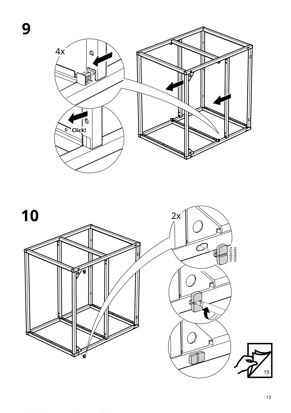 Assembly instructions for IKEA Enhet base fr w shelves anthracite | Page 13 - IKEA ENHET bathroom 994.409.10