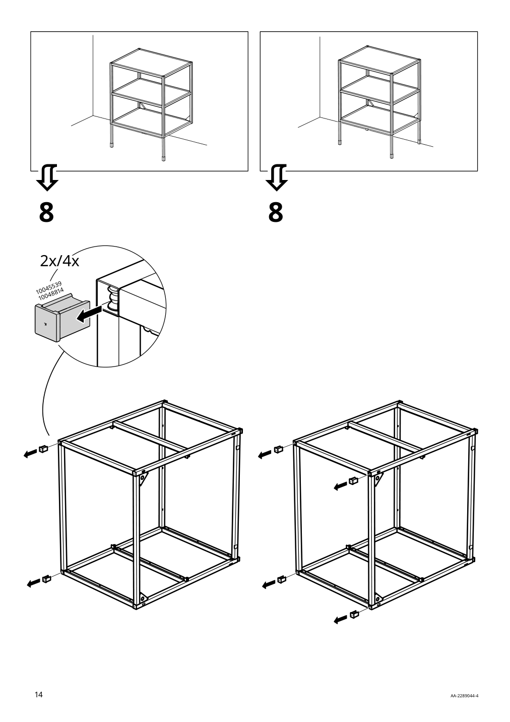 Assembly instructions for IKEA Enhet base fr w shelves anthracite | Page 14 - IKEA ENHET bathroom 794.409.11