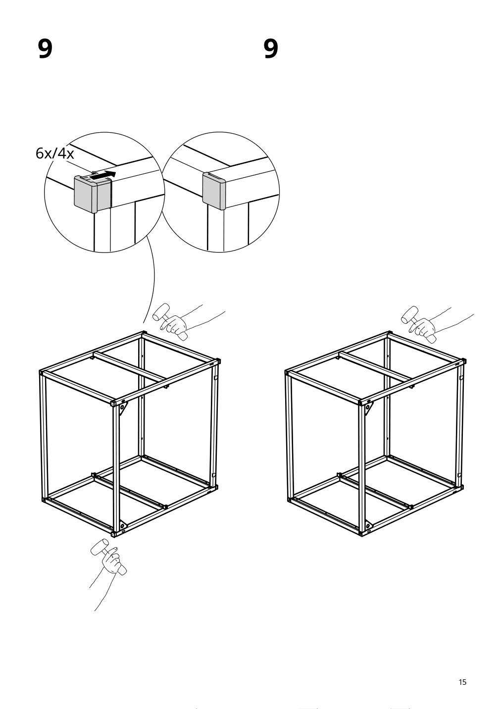 Assembly instructions for IKEA Enhet base fr w shelves anthracite | Page 15 - IKEA ENHET bathroom 894.409.20