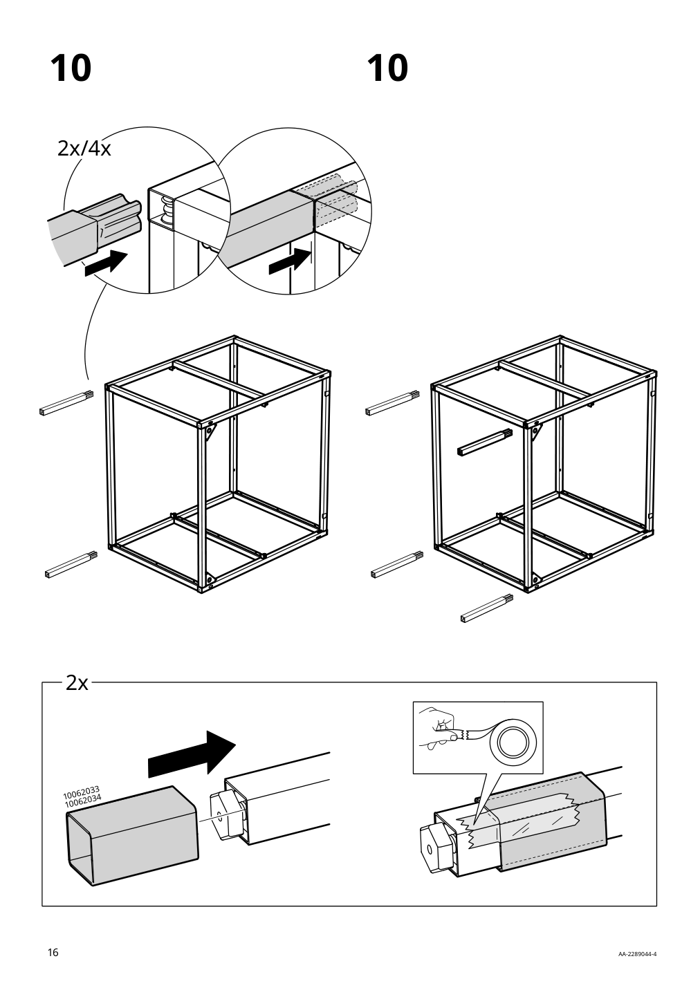 Assembly instructions for IKEA Enhet base fr w shelves anthracite | Page 16 - IKEA ENHET bathroom 394.408.90