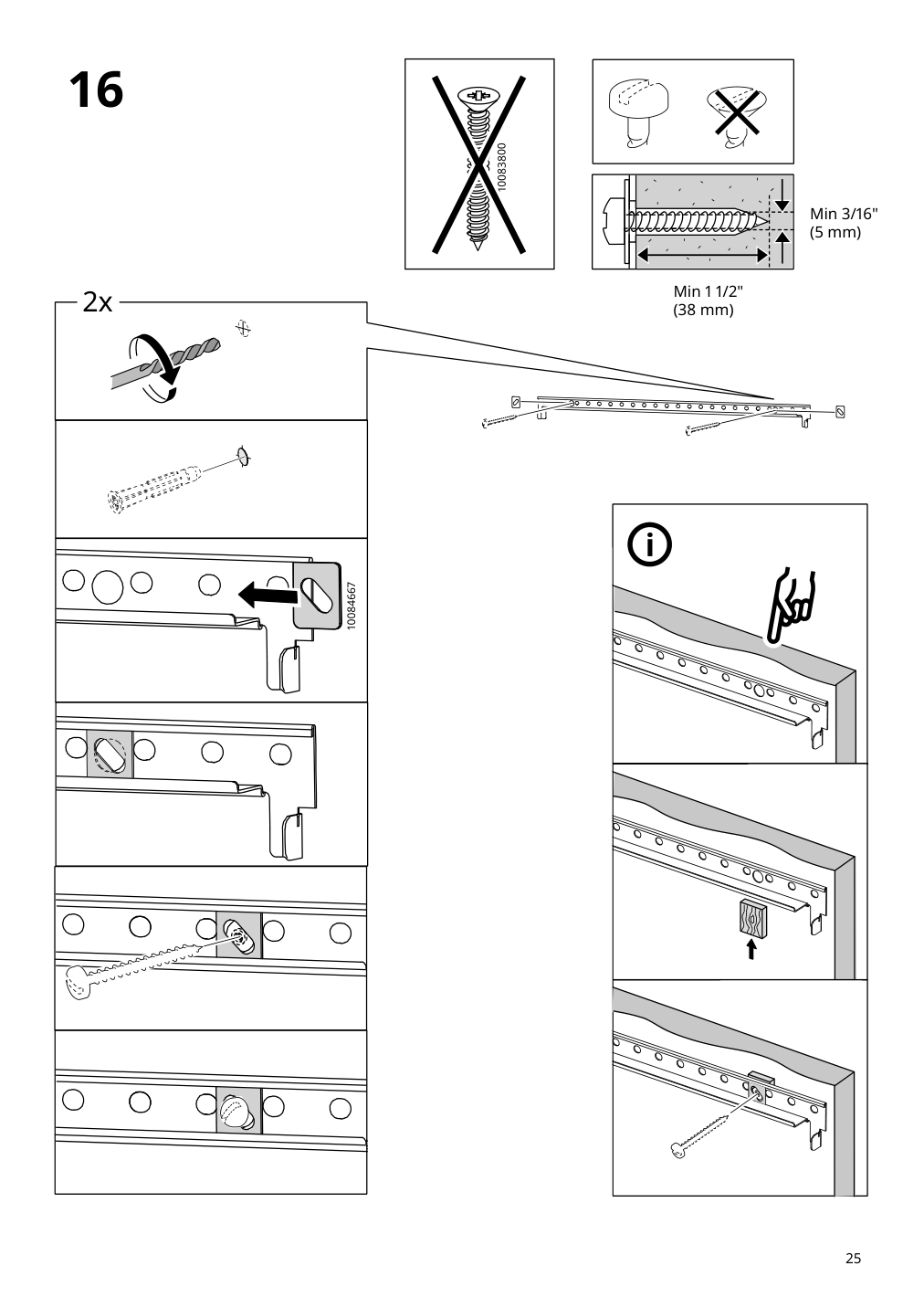 Assembly instructions for IKEA Enhet base fr w shelves anthracite | Page 25 - IKEA ENHET bathroom 894.409.20