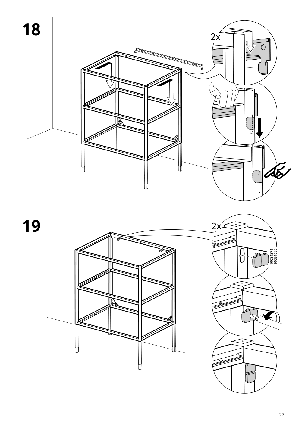 Assembly instructions for IKEA Enhet base fr w shelves anthracite | Page 27 - IKEA ENHET bathroom 994.409.10