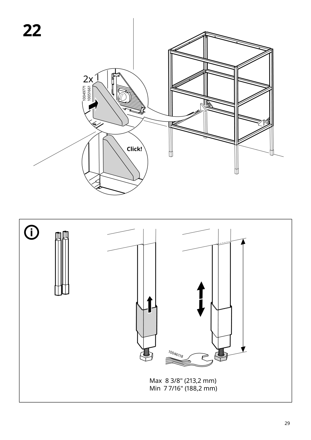 Assembly instructions for IKEA Enhet base fr w shelves anthracite | Page 29 - IKEA ENHET bathroom 794.409.11