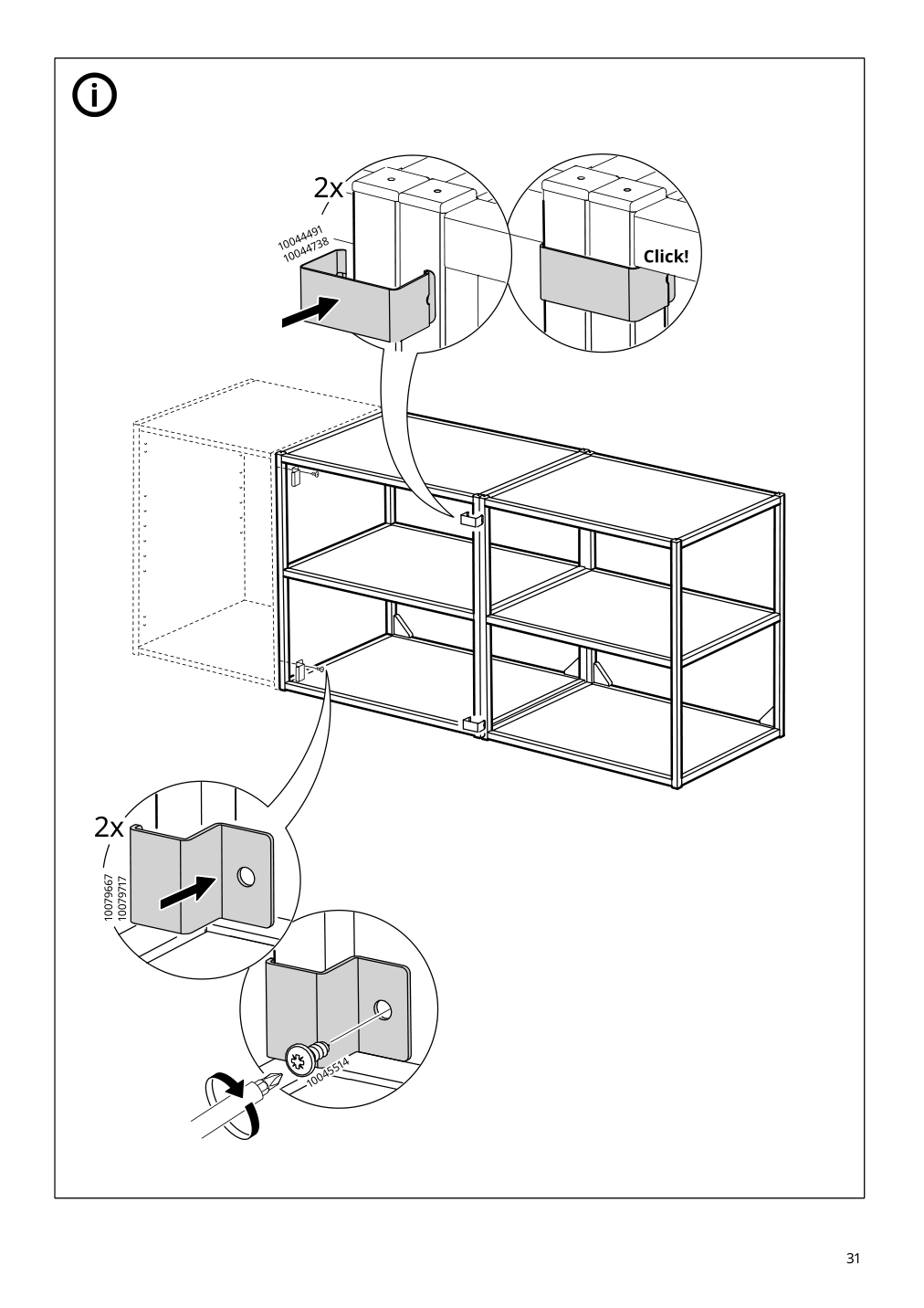 Assembly instructions for IKEA Enhet base fr w shelves anthracite | Page 31 - IKEA ENHET bathroom 794.409.11