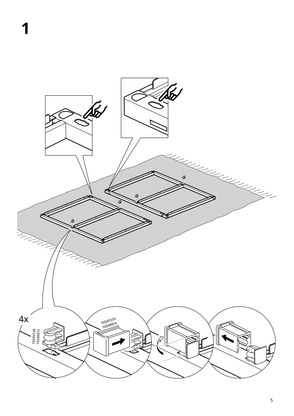 Assembly instructions for IKEA Enhet base fr w shelves anthracite | Page 5 - IKEA ENHET bathroom 794.409.11