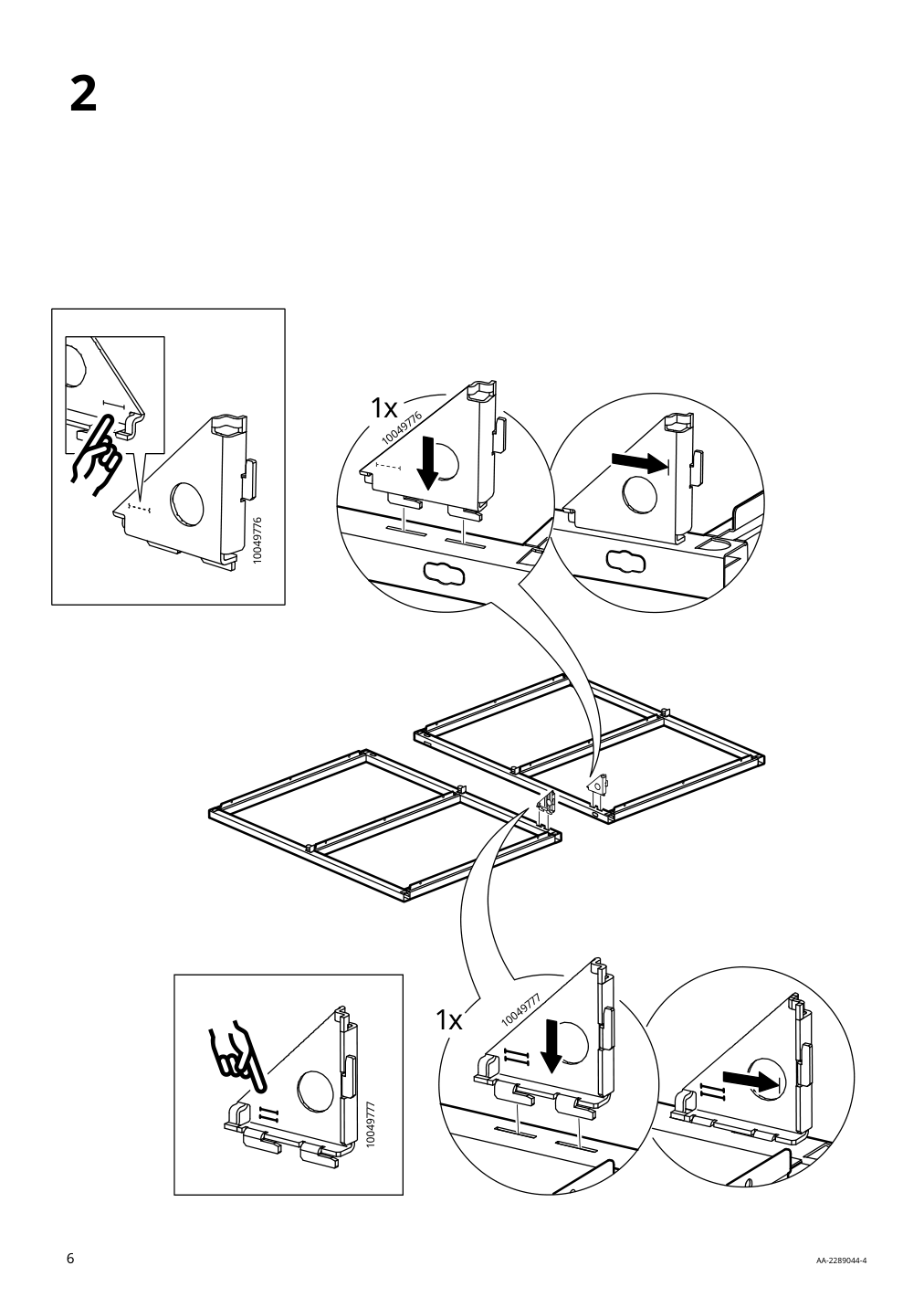 Assembly instructions for IKEA Enhet base fr w shelves anthracite | Page 6 - IKEA ENHET bathroom 394.408.90