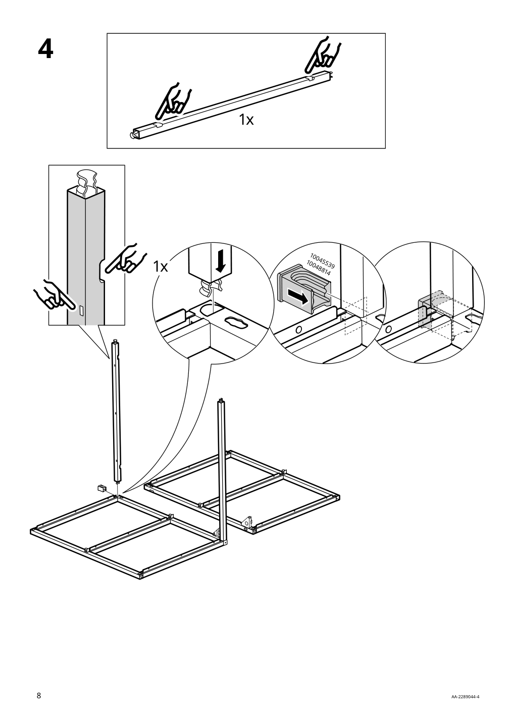 Assembly instructions for IKEA Enhet base fr w shelves anthracite | Page 8 - IKEA ENHET bathroom 894.409.20