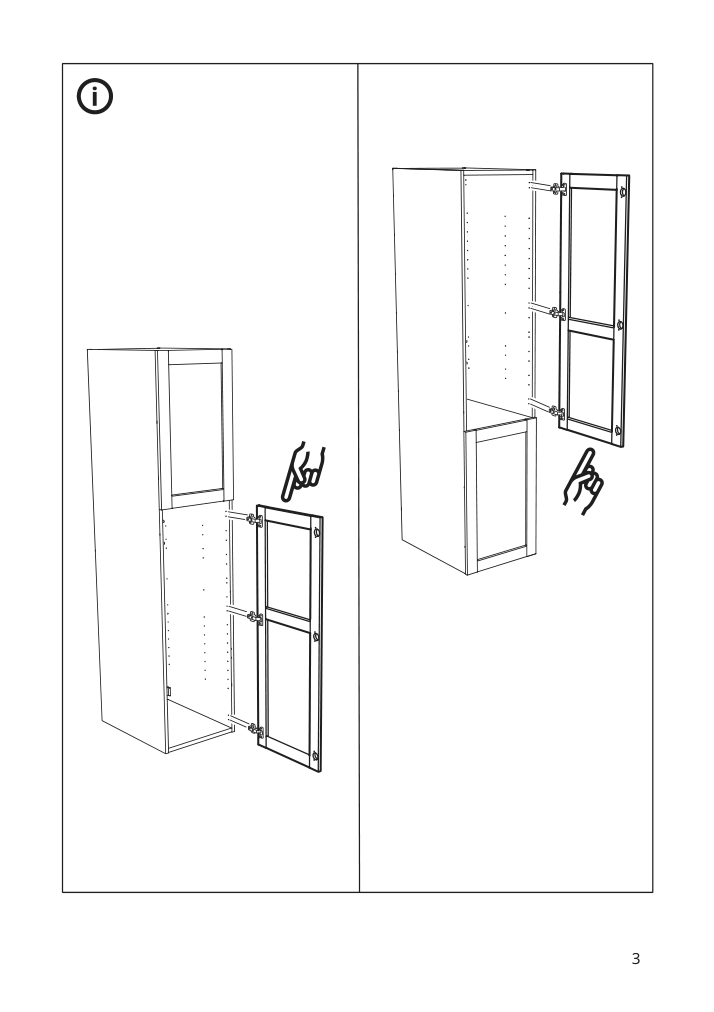 Assembly instructions for IKEA Enhet door oak effect | Page 3 - IKEA ENHET laundry 294.771.10