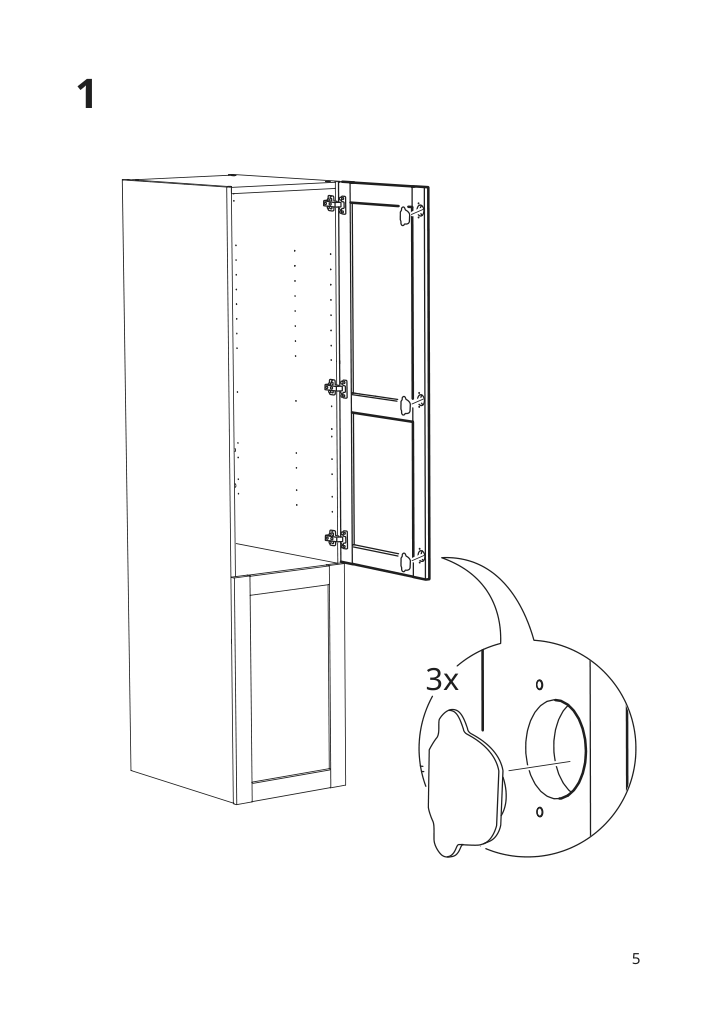 Assembly instructions for IKEA Enhet door oak effect | Page 5 - IKEA ENHET laundry 294.771.10