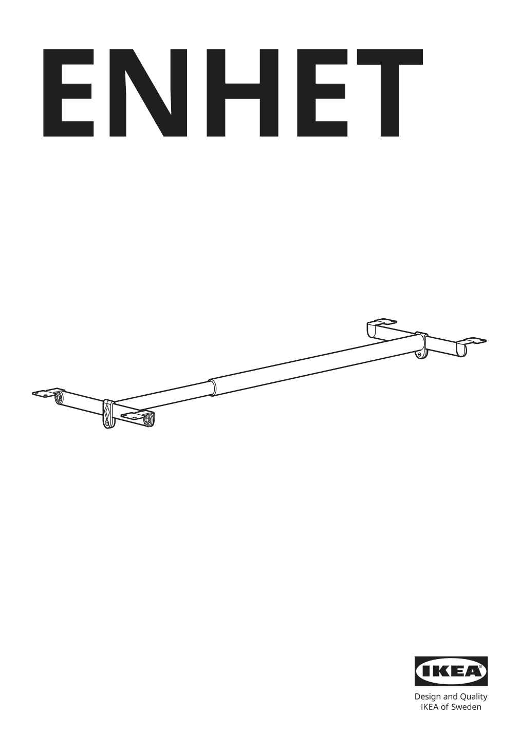 Assembly instructions for IKEA Enhet extendable rail white | Page 1 - IKEA ENHET laundry 494.771.47