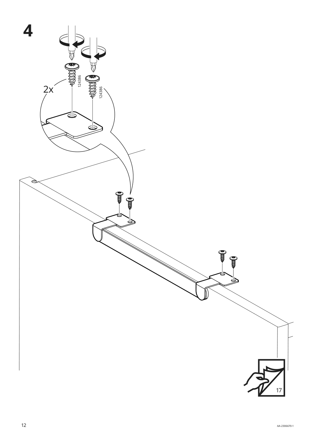 Assembly instructions for IKEA Enhet extendable rail white | Page 12 - IKEA ENHET laundry 494.771.14