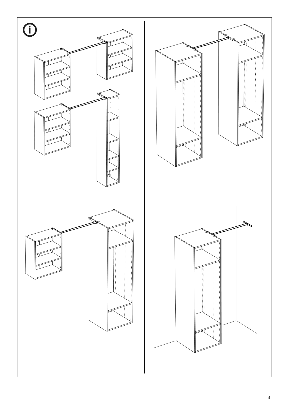 Assembly instructions for IKEA Enhet extendable rail white | Page 3 - IKEA ENHET laundry 494.771.47