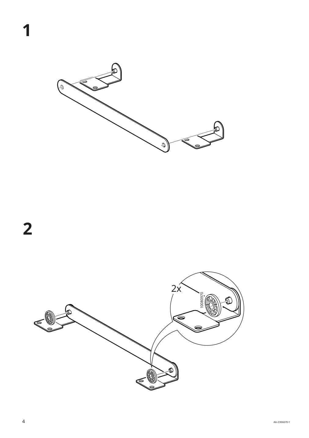 Assembly instructions for IKEA Enhet extendable rail white | Page 4 - IKEA ENHET laundry 494.771.14