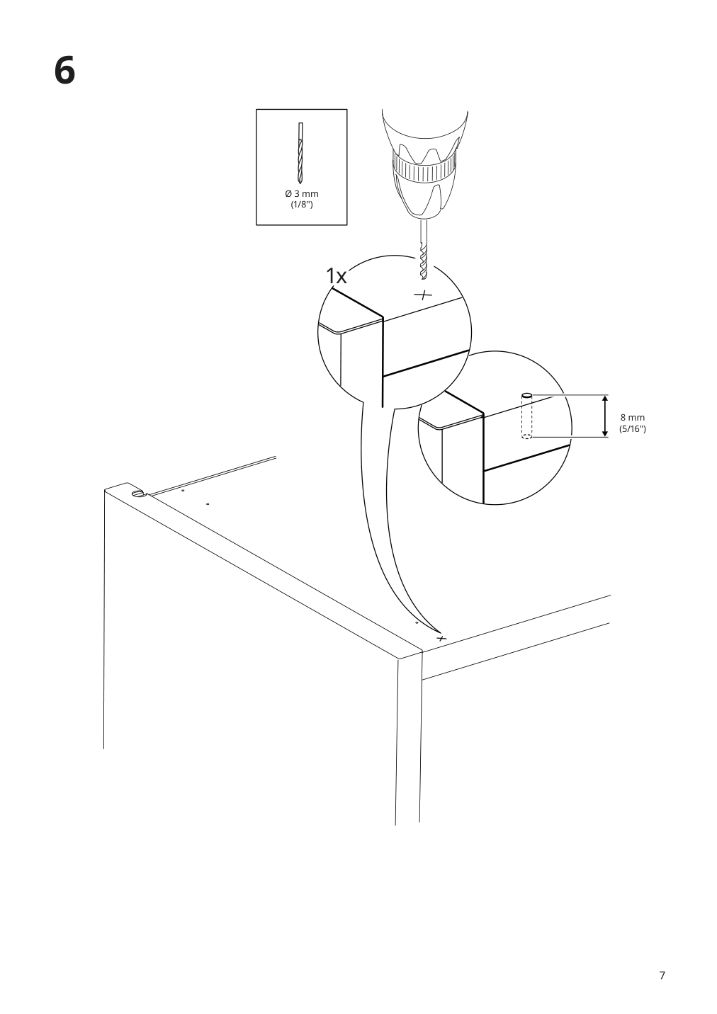 Assembly instructions for IKEA Enhet extendable rail white | Page 7 - IKEA ENHET laundry 494.771.14