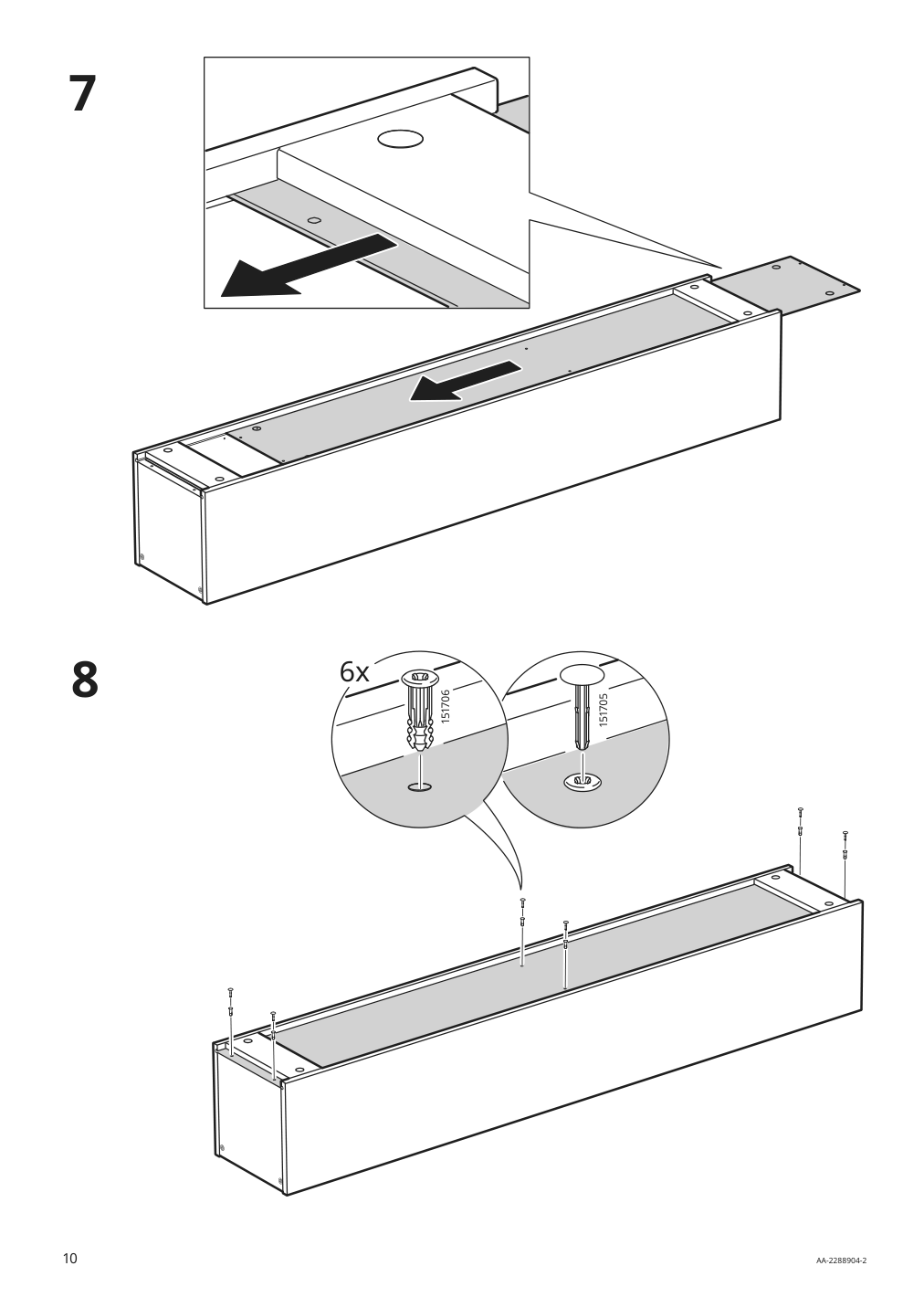 Assembly instructions for IKEA Enhet high cb w 4 shelves gray | Page 10 - IKEA ENHET bathroom 994.409.05