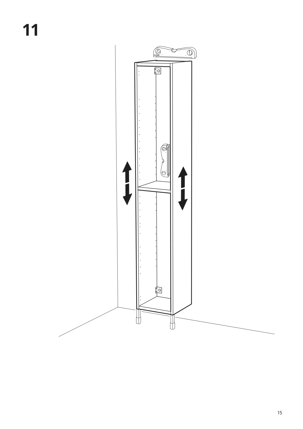 Assembly instructions for IKEA Enhet high cb w 4 shelves gray | Page 15 - IKEA ENHET bathroom 094.409.00