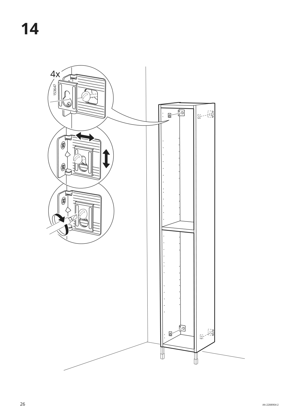 Assembly instructions for IKEA Enhet high cb w 4 shelves gray | Page 26 - IKEA ENHET bathroom 994.409.05